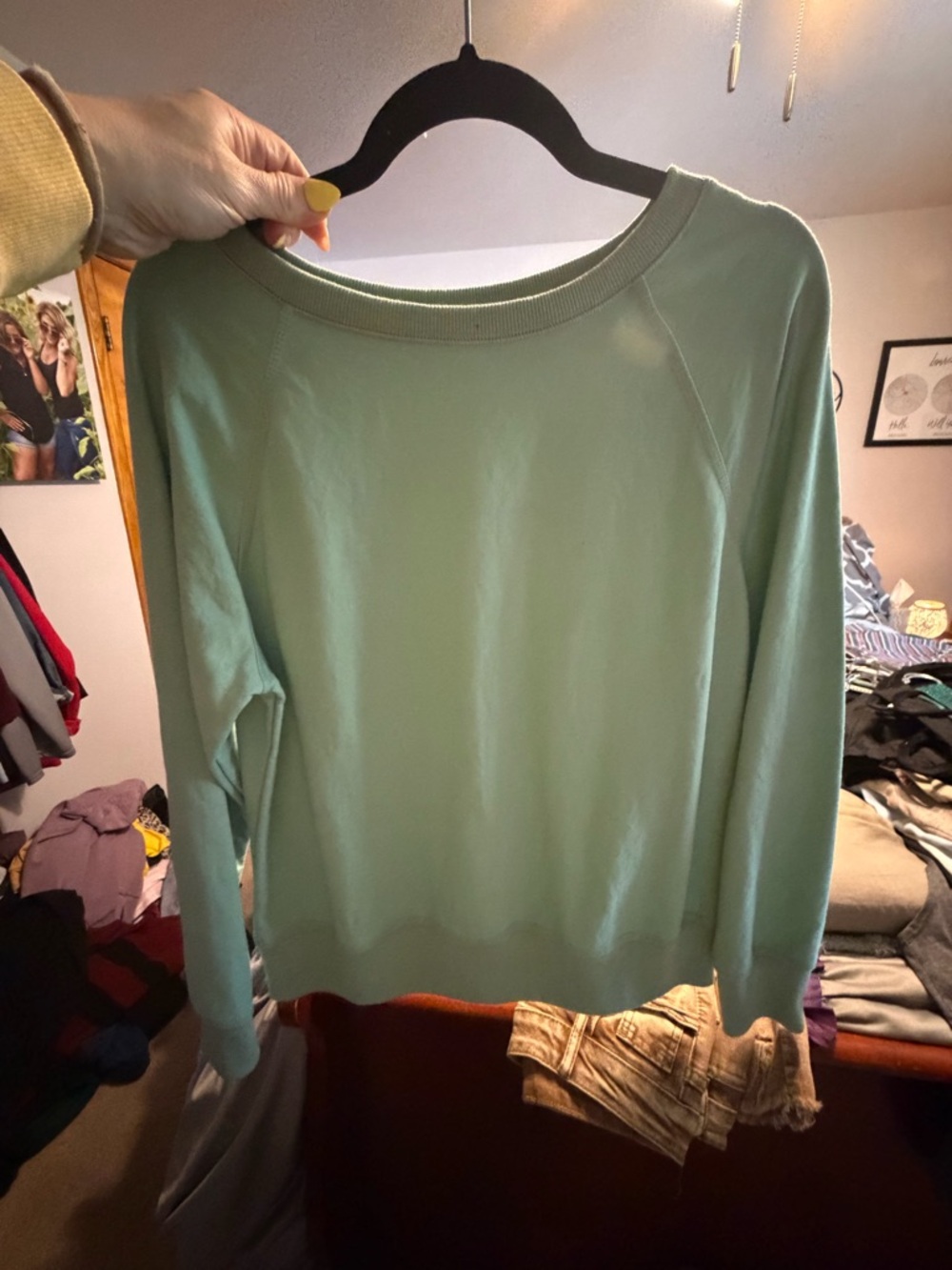 Light Mint Green Crewneck Sweatshirt